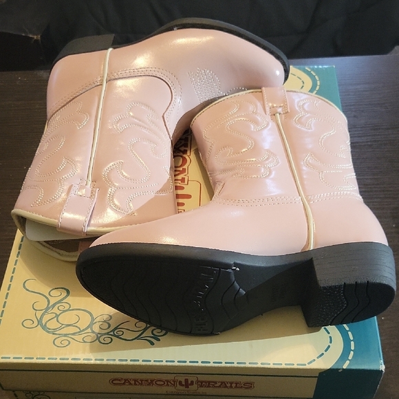 Canyon Trails Lil Cowboy Pointed Toe Kids Pink Size 12c NWT & BOX - Picture 6 of 9